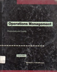 Operations Management. Productivity and Quality