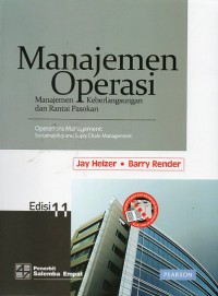 Manajemen Operasi: Manajemen Keberlangsungan dan Rantai Pasokan. Edisi 11