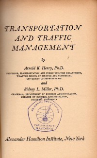 Transportation and Traffic Management