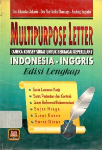 Multipurpose Letter ( Aneka Konsep Surat untuk Berbagai Keperluan) Indonesia-Inggris